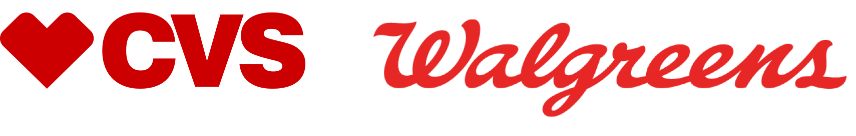 cvs walgreens horiz logos