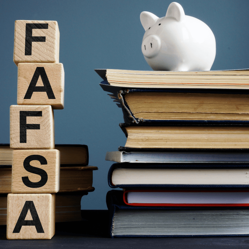 fafsa blocks on table