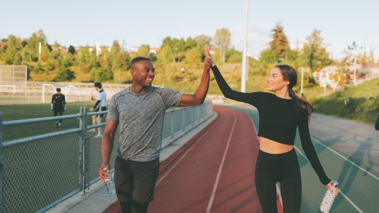 wellness walks stock photo